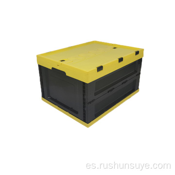 53l Caja plegable de color negro amarillo